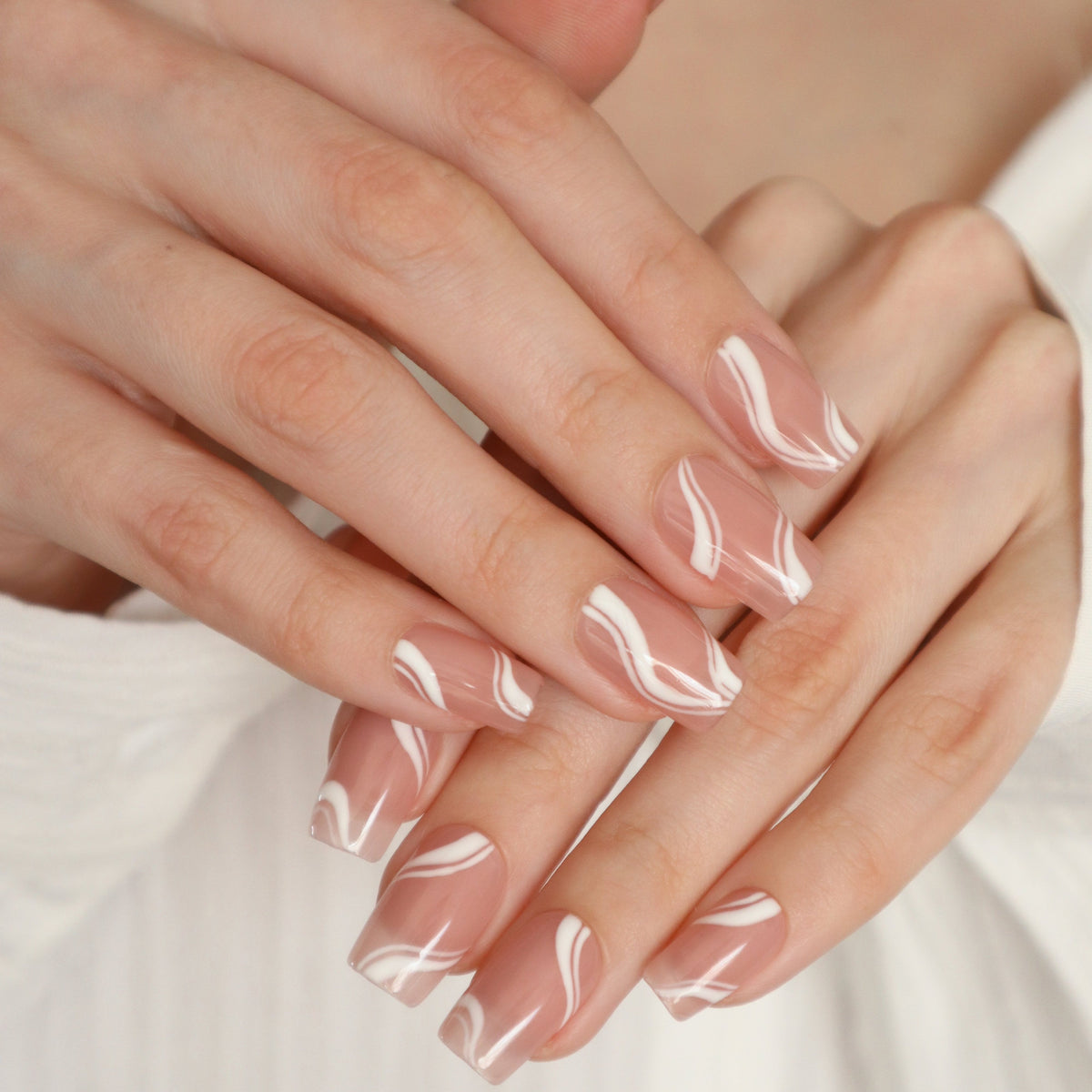 Blush Elegance | Handmade Press-Ons