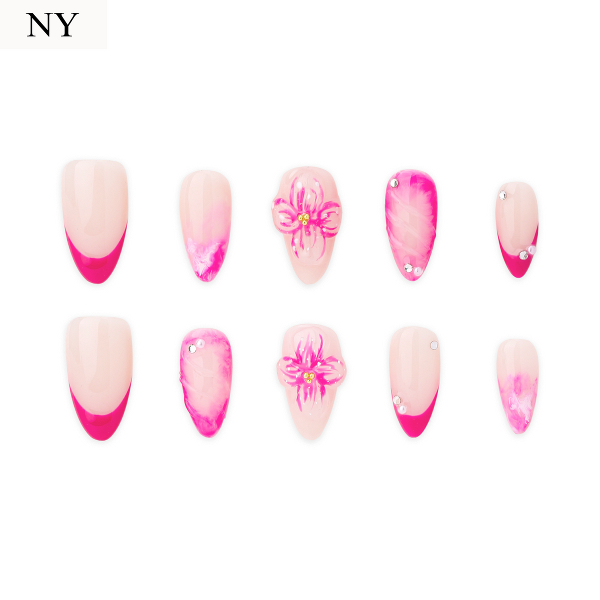 Purple Beach | Handmade Press-Ons