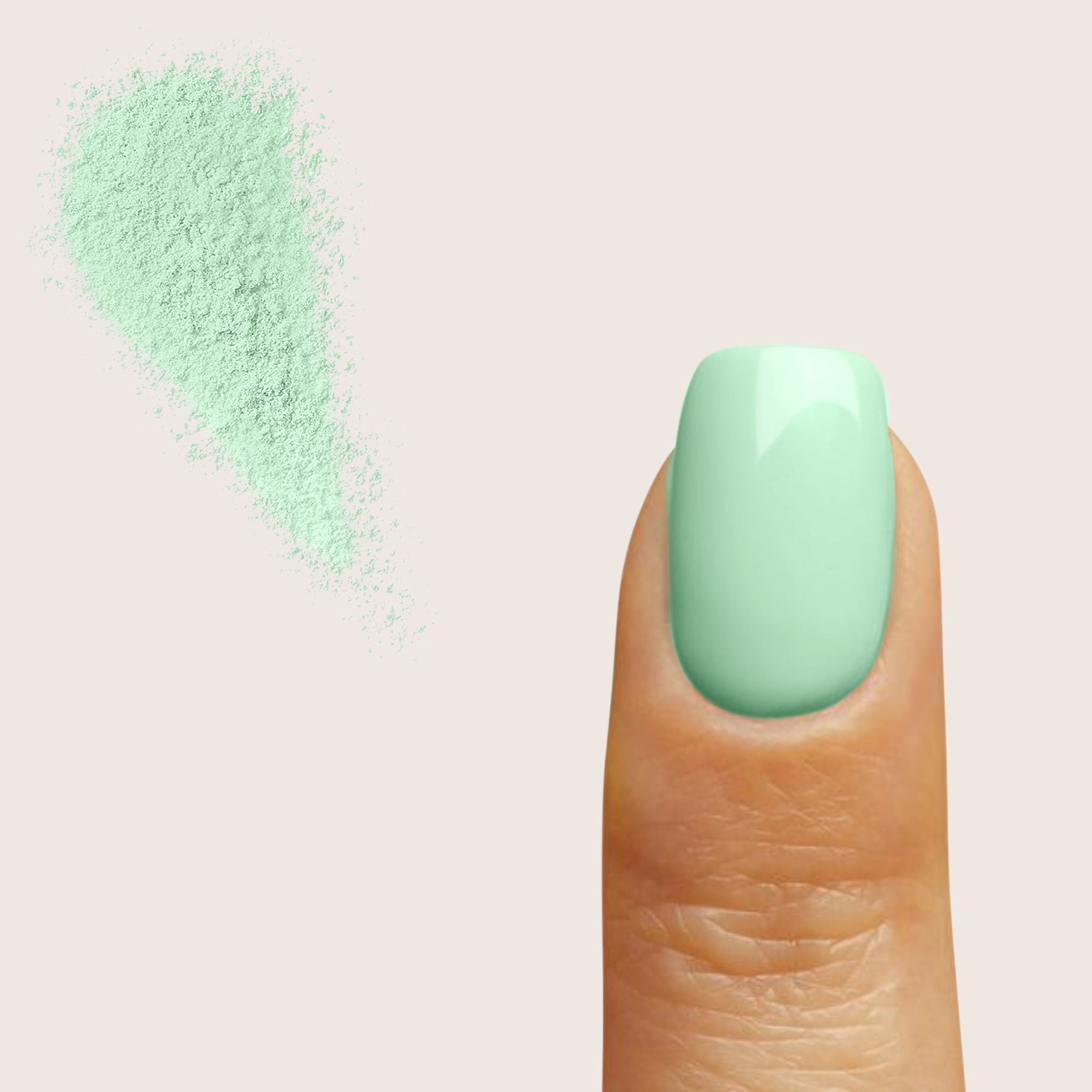 Minty Fresh Nails with Dip Powder